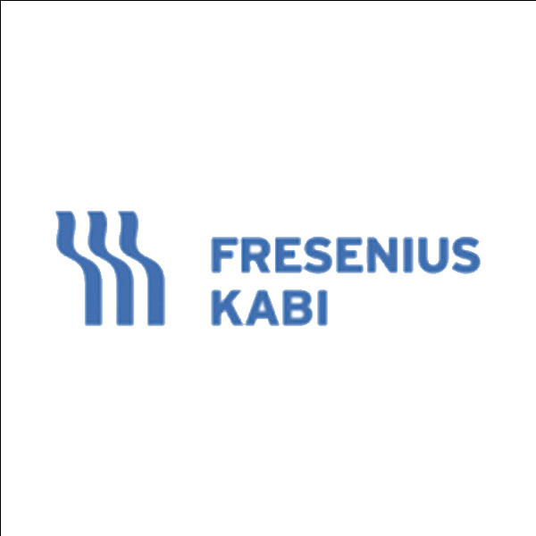 logo fresenius kabi - uma das marcas comercializadas pela Alfalagos