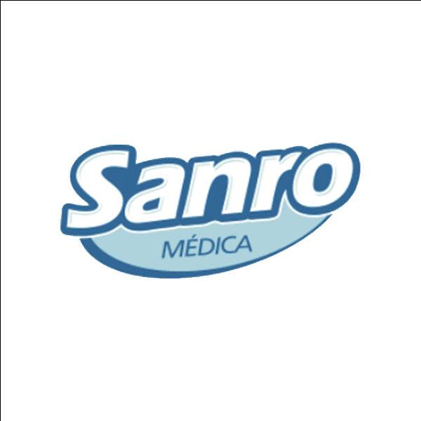 logo sanro médica - uma das marcas comercializadas pela Alfalagos
